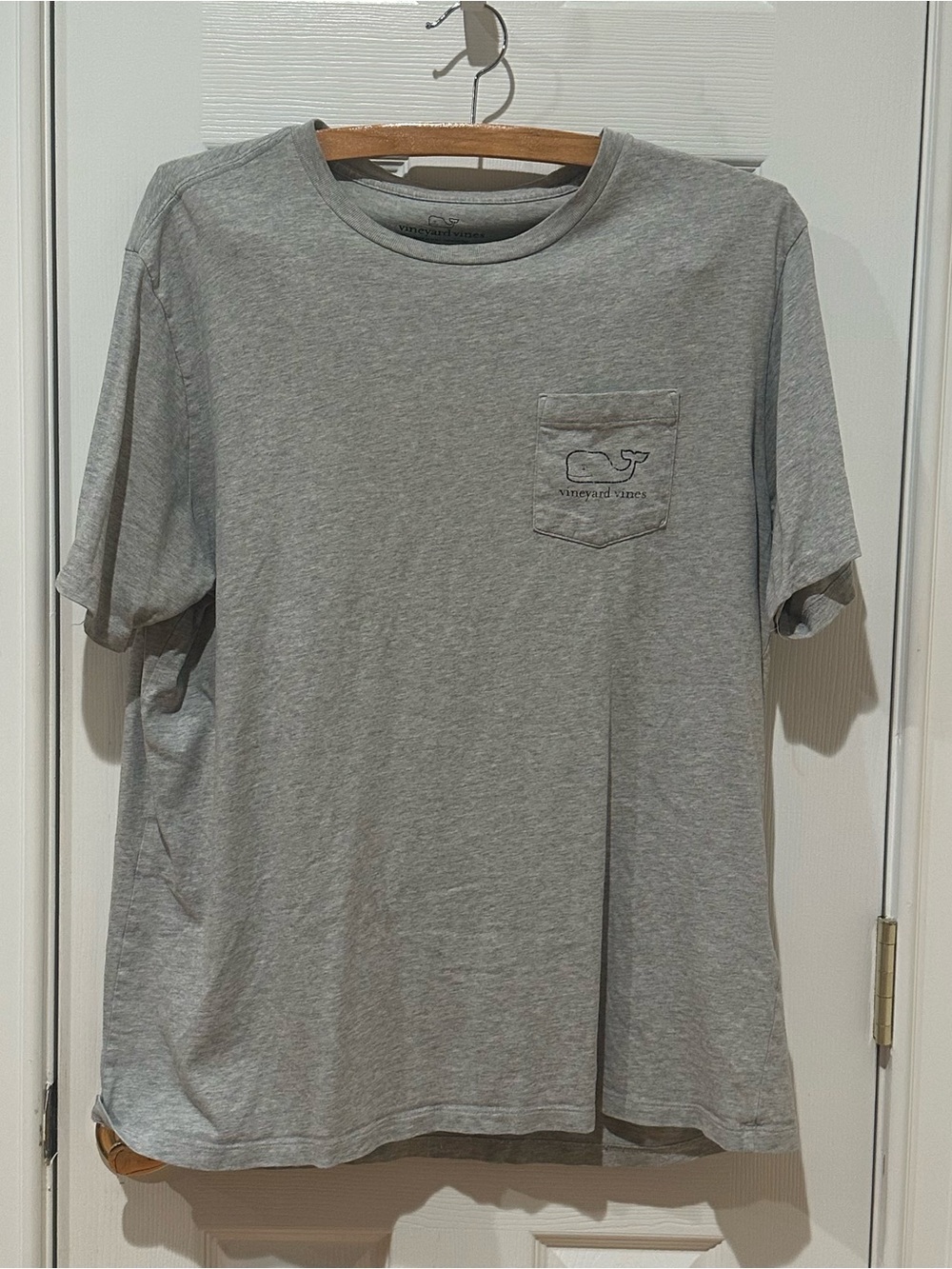 Vineyard Vines Men's Short Sleeve Traditional Pocket Tee - Gray, Large